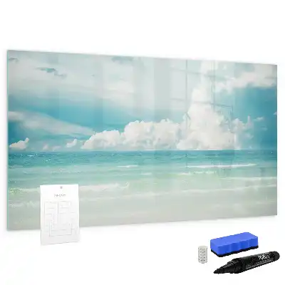 Beschreibbare Magnettafel mit Motiv Meereslandschaft