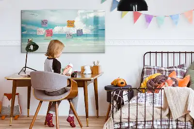 Beschreibbare Magnettafel mit Motiv Meereslandschaft