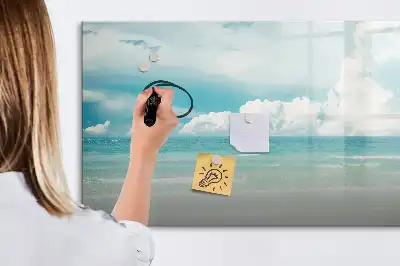 Beschreibbare Magnettafel mit Motiv Meereslandschaft