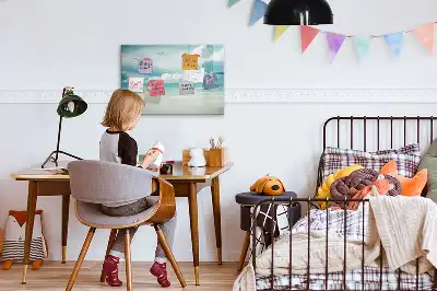 Beschreibbare Magnettafel mit Motiv Meereslandschaft