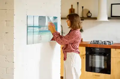 Beschreibbare Magnettafel mit Motiv Meereslandschaft