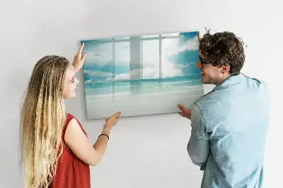 Beschreibbare Magnettafel mit Motiv Meereslandschaft