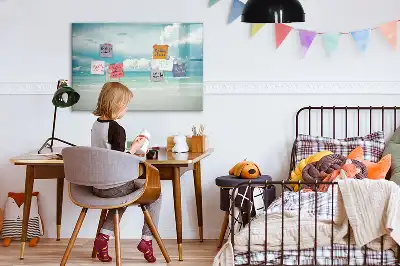 Beschreibbare Magnettafel mit Motiv Meereslandschaft