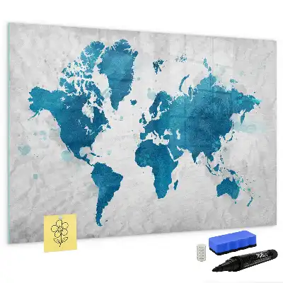 Magnetische Schreibtafel Weltkarte magnetische Weltkarte zum Beschreiben