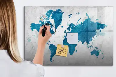 Magnetische Schreibtafel Weltkarte magnetische Weltkarte zum Beschreiben