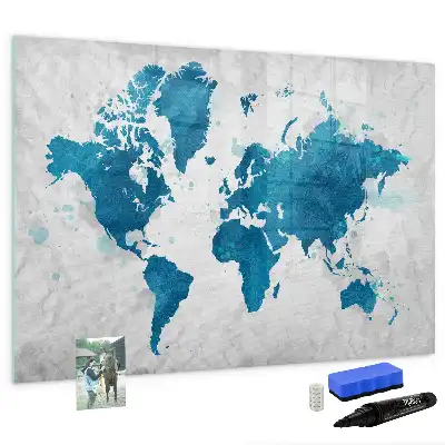 Magnetische Schreibtafel Weltkarte magnetische Weltkarte zum Beschreiben