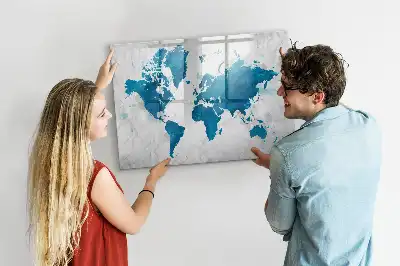 Magnetische Schreibtafel Weltkarte magnetische Weltkarte zum Beschreiben