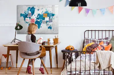 Magnetische Schreibtafel Weltkarte magnetische Weltkarte zum Beschreiben