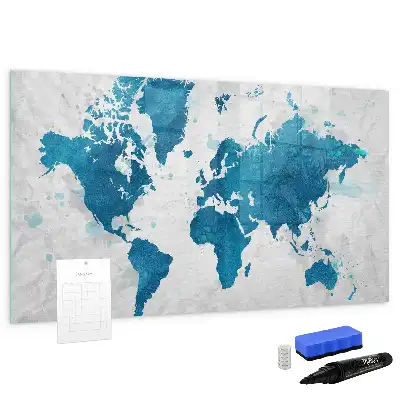 Magnetische Schreibtafel Weltkarte magnetische Weltkarte zum Beschreiben