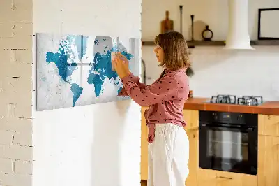 Magnetische Schreibtafel Weltkarte magnetische Weltkarte zum Beschreiben