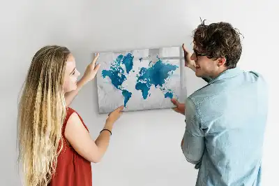 Magnetische Schreibtafel Weltkarte magnetische Weltkarte zum Beschreiben