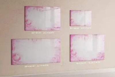 Schreib-Magnettafel im Design Rosen-Abstraktion