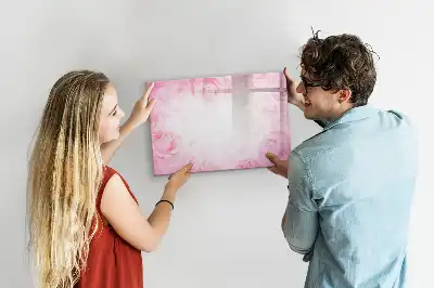 Schreib-Magnettafel im Design Rosen-Abstraktion