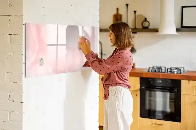 Beschreibbare Magnettafel mit Motiv Blühende Rosen