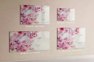 Schreib-Magnettafel mit Frühlingsblumen-Motiv