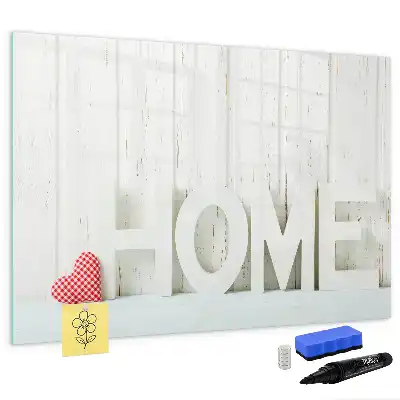 Beschreibbare Magnettafel Text Zuhause