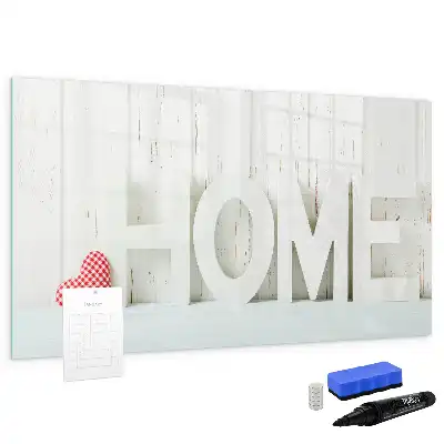 Beschreibbare Magnettafel Text Zuhause