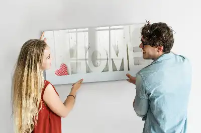 Beschreibbare Magnettafel Text Zuhause
