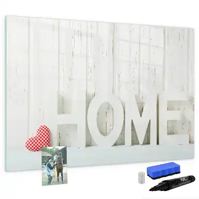 Beschreibbare Magnettafel Text Zuhause