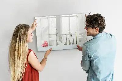 Beschreibbare Magnettafel Text Zuhause
