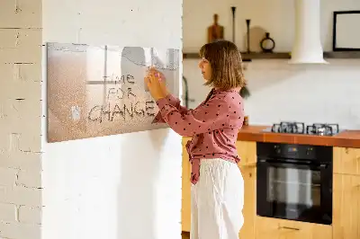 Schreib-Magnettafel mit dem Motiv Zitat am Strand