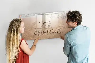 Schreib-Magnettafel mit dem Motiv Zitat am Strand