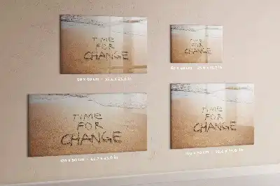 Schreib-Magnettafel mit dem Motiv Zitat am Strand