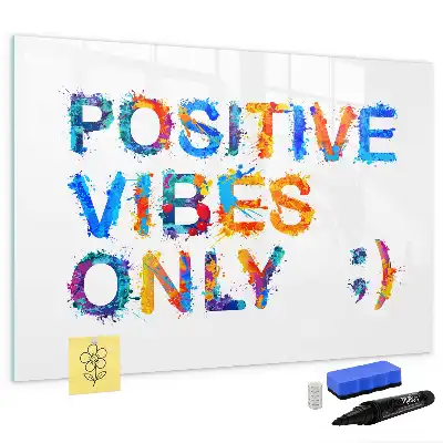 Schreib-Magnettafel mit positivem Zitat