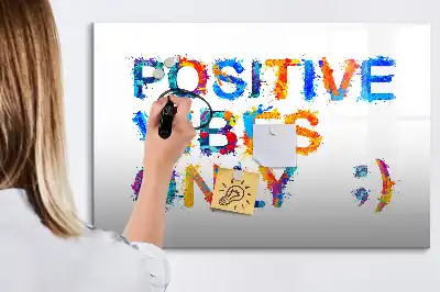 Schreib-Magnettafel mit positivem Zitat