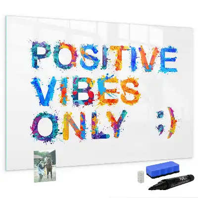 Schreib-Magnettafel mit positivem Zitat