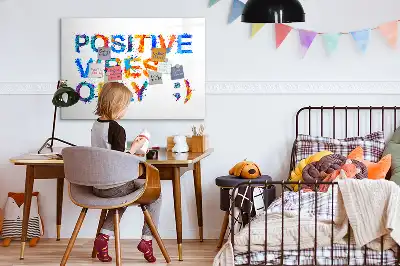 Schreib-Magnettafel mit positivem Zitat