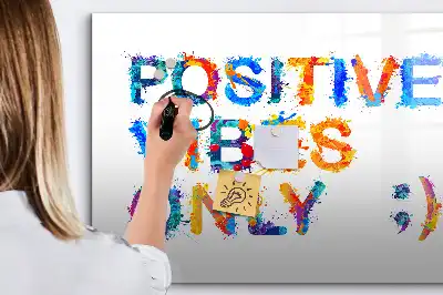 Schreib-Magnettafel mit positivem Zitat