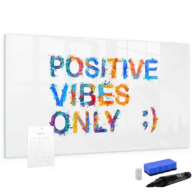 Schreib-Magnettafel mit positivem Zitat