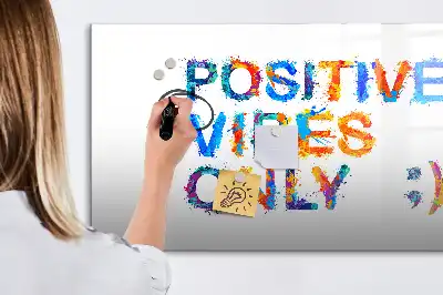 Schreib-Magnettafel mit positivem Zitat