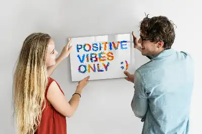 Schreib-Magnettafel mit positivem Zitat