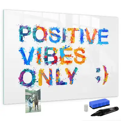 Schreib-Magnettafel mit positivem Zitat