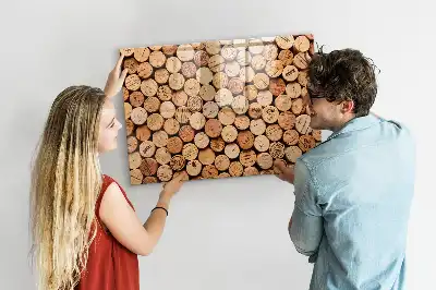 Beschreibbare Magnettafel in Form eines Holzweinkorkens