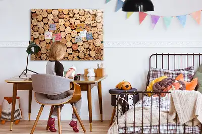 Beschreibbare Magnettafel in Form eines Holzweinkorkens