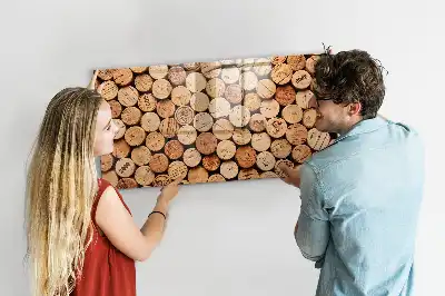 Beschreibbare Magnettafel in Form eines Holzweinkorkens