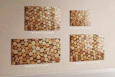 Beschreibbare Magnettafel in Form eines Holzweinkorkens