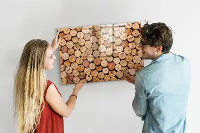 Beschreibbare Magnettafel in Form eines Holzweinkorkens