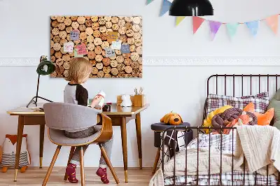 Beschreibbare Magnettafel in Form eines Holzweinkorkens