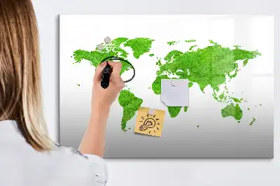 Schreib-Magnettafel aus grünem Gras