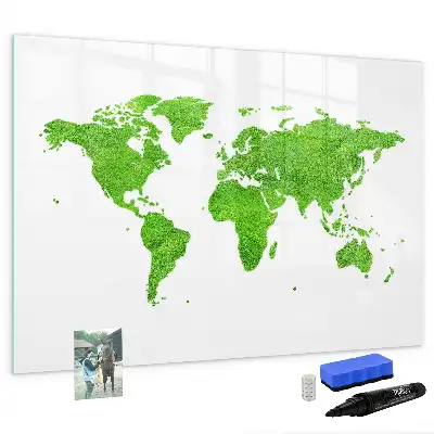 Schreib-Magnettafel aus grünem Gras