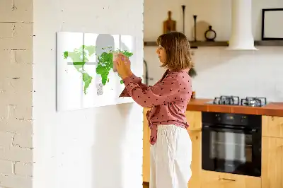 Schreib-Magnettafel aus grünem Gras