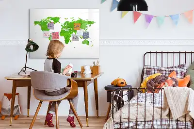 Schreib-Magnettafel aus grünem Gras