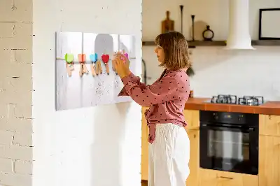 Beschreibbare Magnettafel mit Motiv Text Familie
