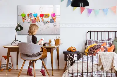 Beschreibbare Magnettafel mit Motiv Text Familie