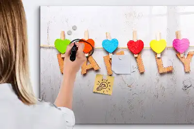 Beschreibbare Magnettafel mit Motiv Text Familie