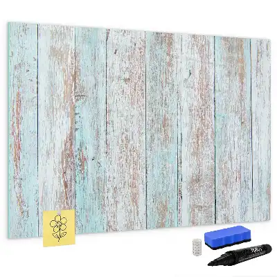 Beschreibbare Magnettafel in Pastellholzoptik
